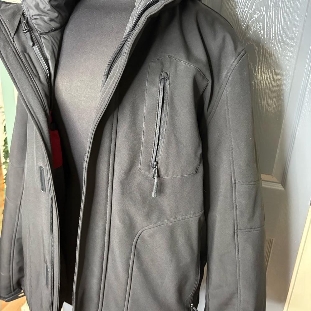 Calvin Klein Men’s 3-in-1 Black Winter Jacket Coat XL - Picture 3 of 10